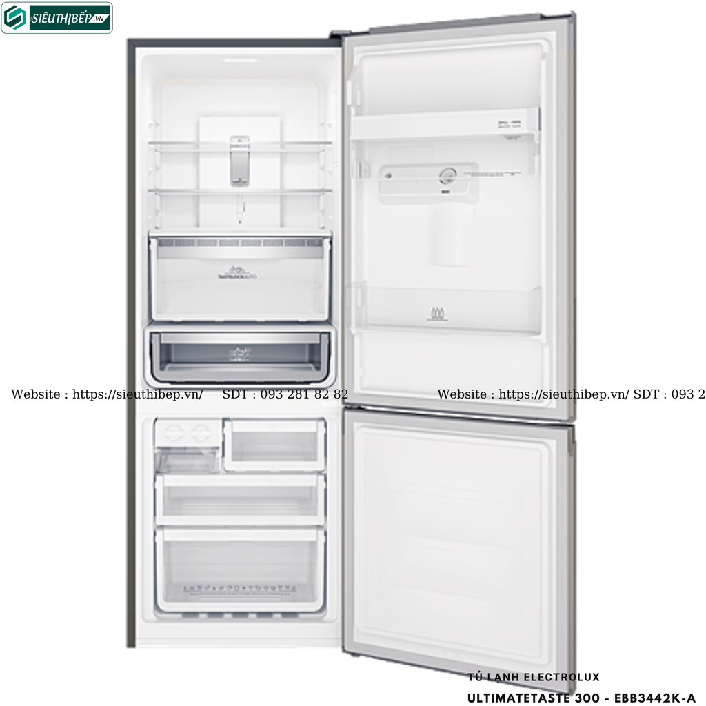 Tủ lạnh Electrolux UltimateTaste 300 - EBB3442K-A (Ngăn đá dưới - 308 Lít)