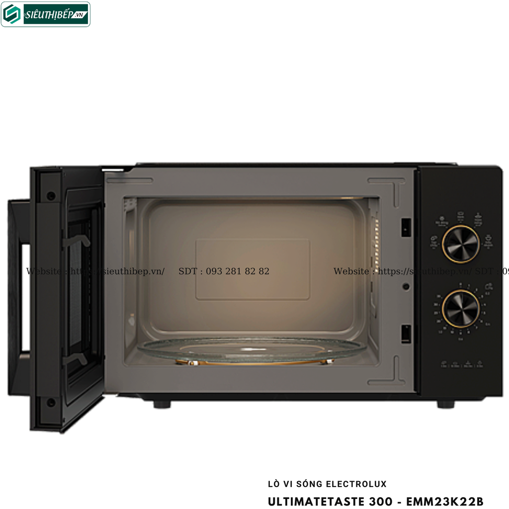 Lò vi sóng Electrolux UltimateTaste 300 - EMM23K22B (Để bàn - 23 Lít)