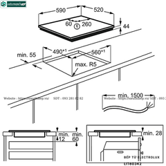 Bếp từ Electrolux LIT60342 (3 vùng nấu - Công nghệ mới)