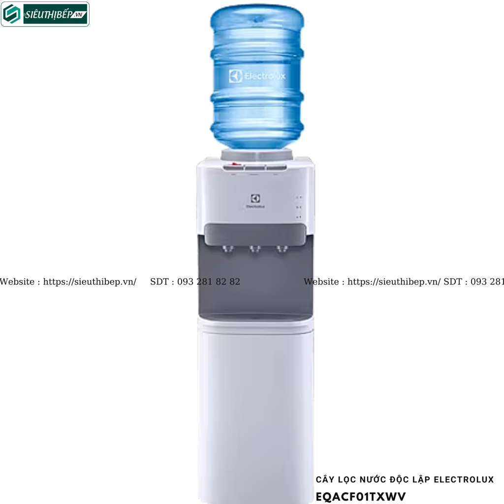 Cây lọc nước độc lập Electrolux EQACF01TXWV (Nóng lạnh, bình úp trên)