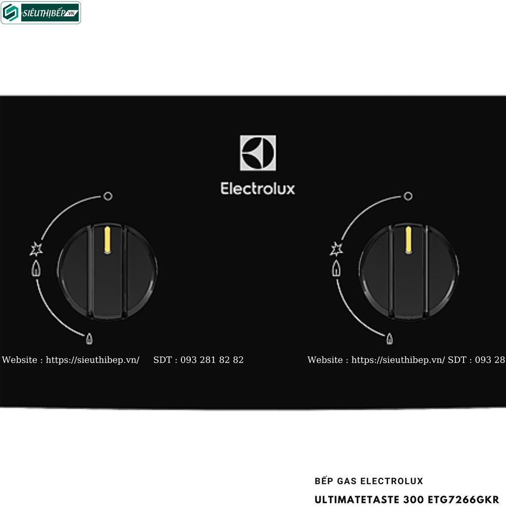 Bếp gas đôi Electrolux UltimateTaste 300 ETG7266GKR (Lắp dương)