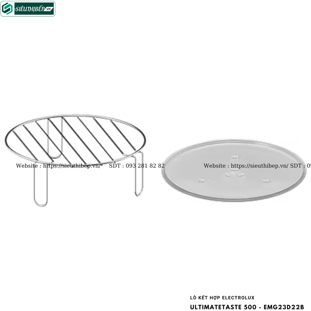 Lò kết hợp Electrolux UltimateTaste 500 - EMG23D22B (Lò vi sóng kết hợp nướng đối lưu để bàn - 23 Lít)