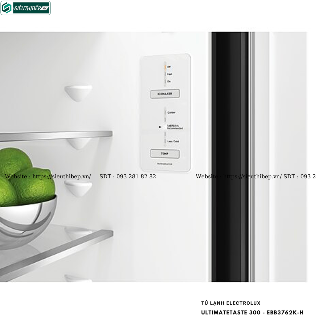 Tủ lạnh Electrolux UltimateTaste 300 - EBB3762K-H (Ngăn đá dưới - 335 lít)