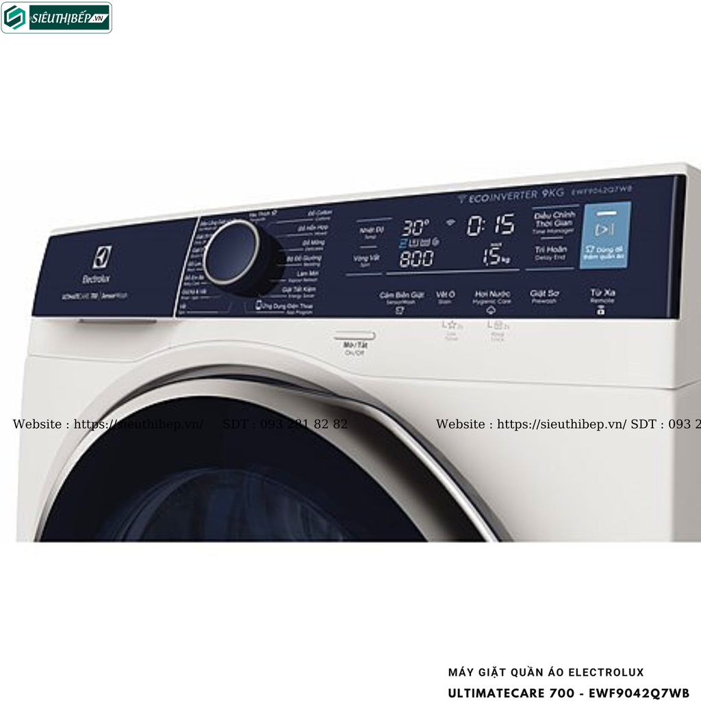 Máy giặt Electrolux UltimateCare 700 - EWF9042Q7WB (9KG - Cửa ngang)