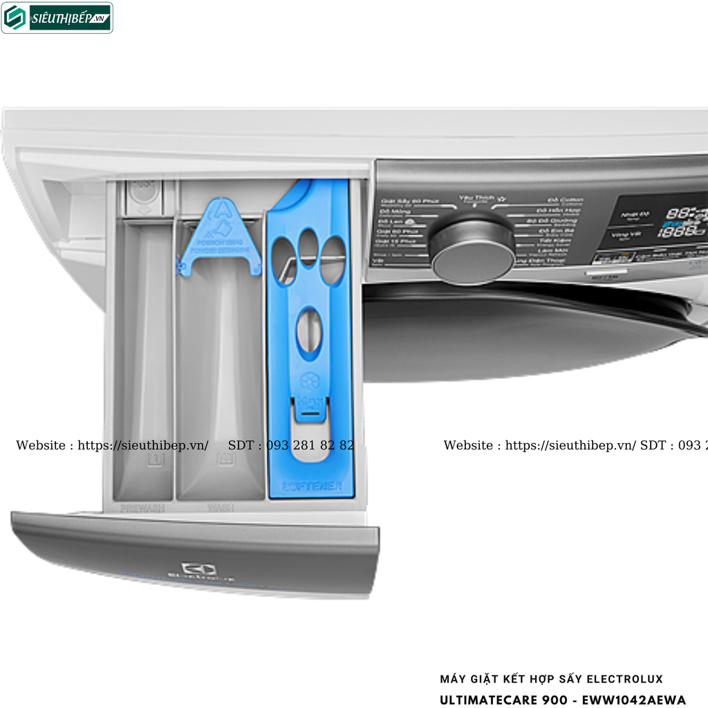 Máy giặt kết hợp sấy Electrolux UltimateCare 900 - EWW1042AEWA (10/7kg - Cửa ngang)