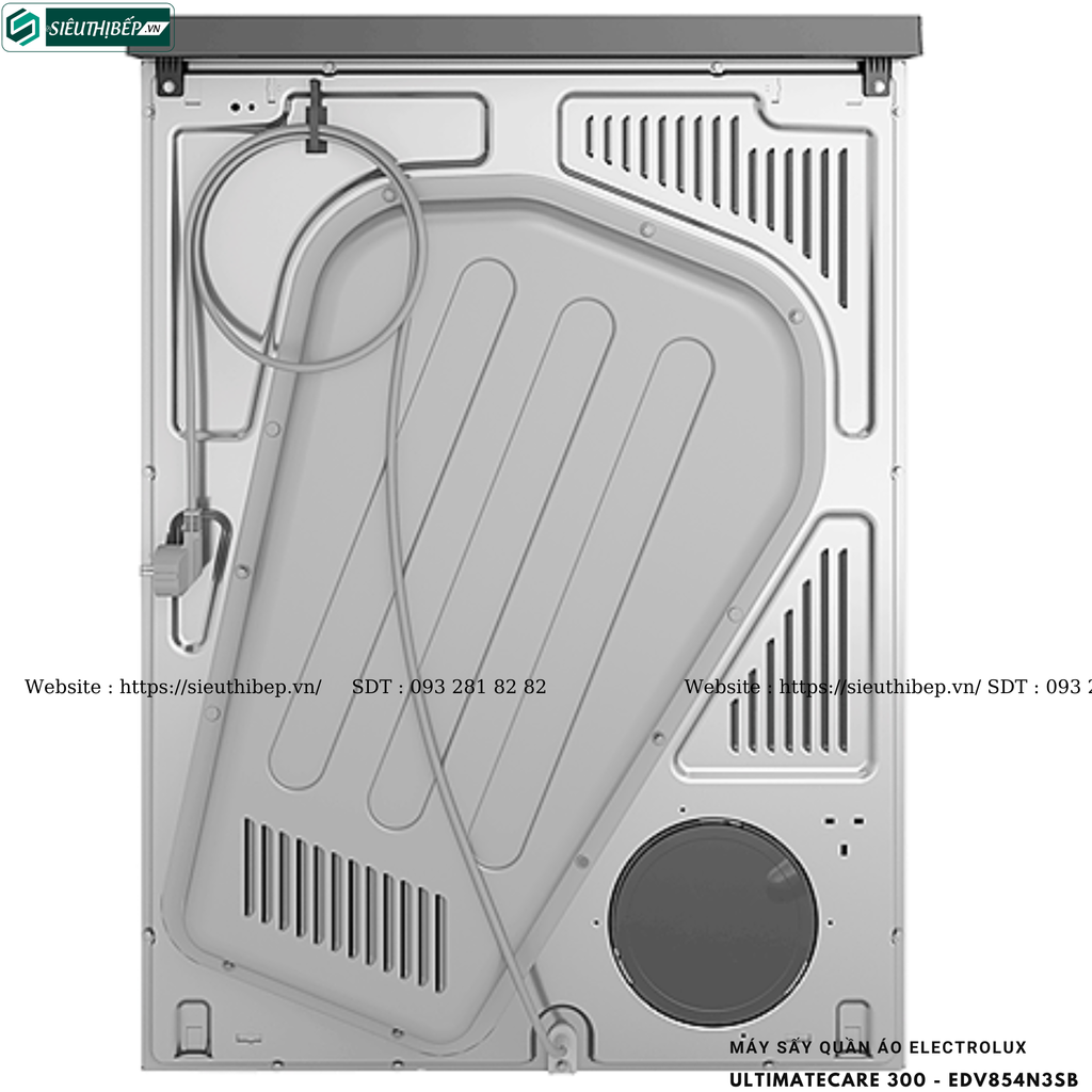 Máy sấy quần áo Electrolux UltimateCare 300 - EDV854N3SB (8.5KG - Sấy thông hơi)