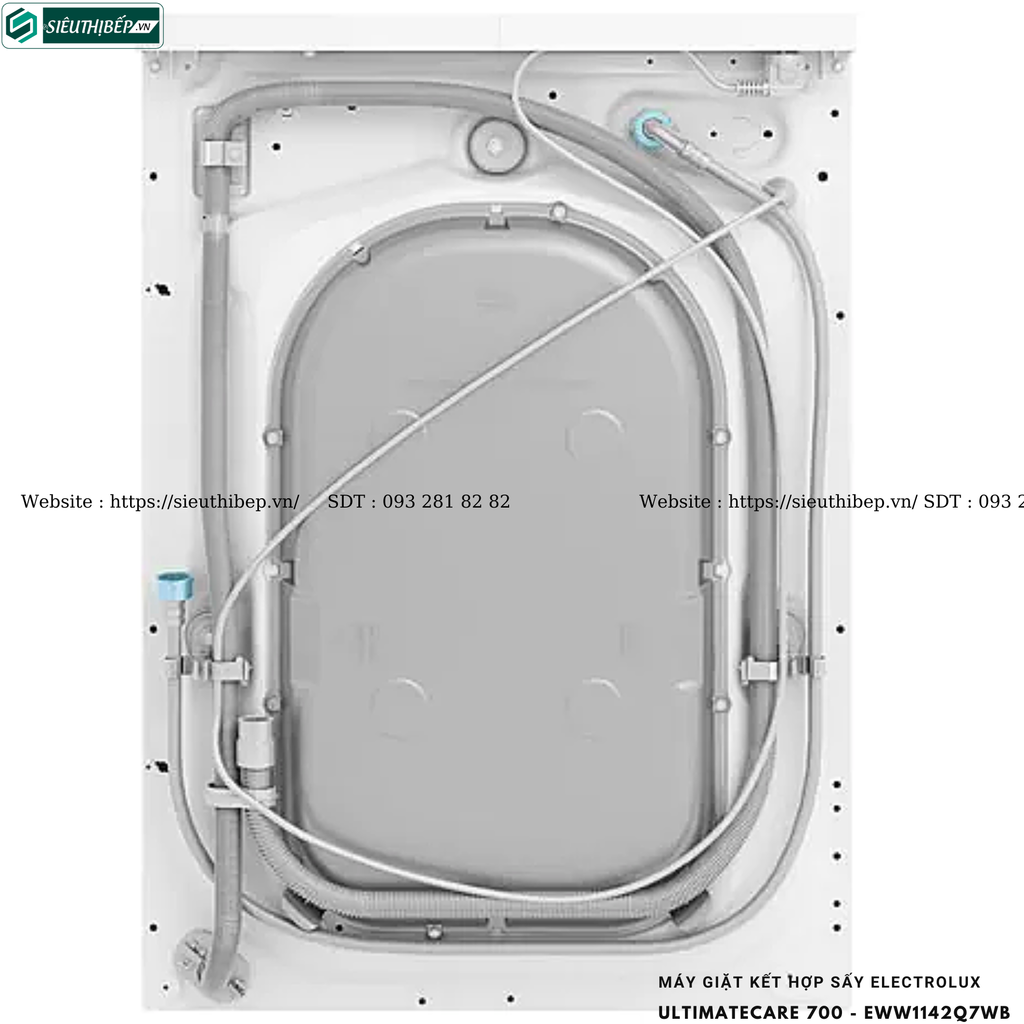 Máy giặt kết hợp sấy Electrolux UltimateCare 700 - EWW1142Q7WB (11/7kg - Cửa ngang)