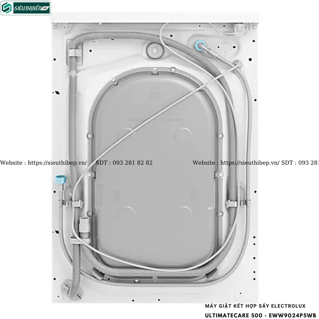 Máy giặt kết hợp sấy Electrolux UltimateCare 500 - EWW9024P5WB (9/6kg - Cửa ngang)