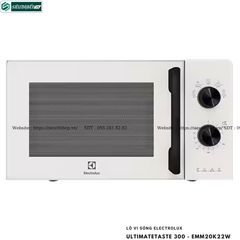 Lò vi sóng Electrolux UltimateTaste 300 - EMM20K22B / EMM20K22W (Để bàn - 20 Lít)