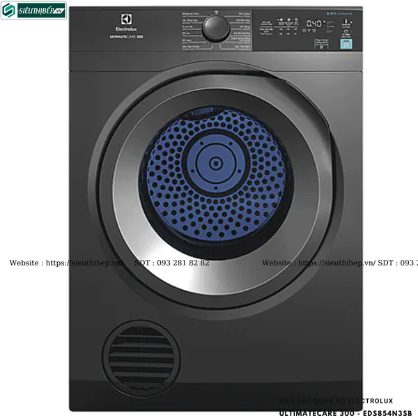 Máy sấy quần áo Electrolux UltimateCare 300 - EDS854N3SB (8.5KG - Sấy thông hơi)