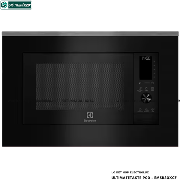 Lò kết hợp Electrolux UltimateTaste 900 - EMSB30XCF (Lò vi sóng kết hợp nướng đối lưu để bàn - 30 Lít)