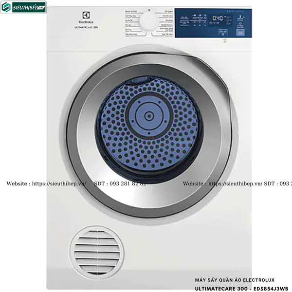 Máy sấy quần áo Electrolux UltimateCare 300 - EDS854J3WB (8.5KG - Sấy thông hơi)