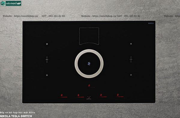 Bếp từ kết hợp hút mùi Elica Nikola Tesla SWITCH (Made in Italya)
