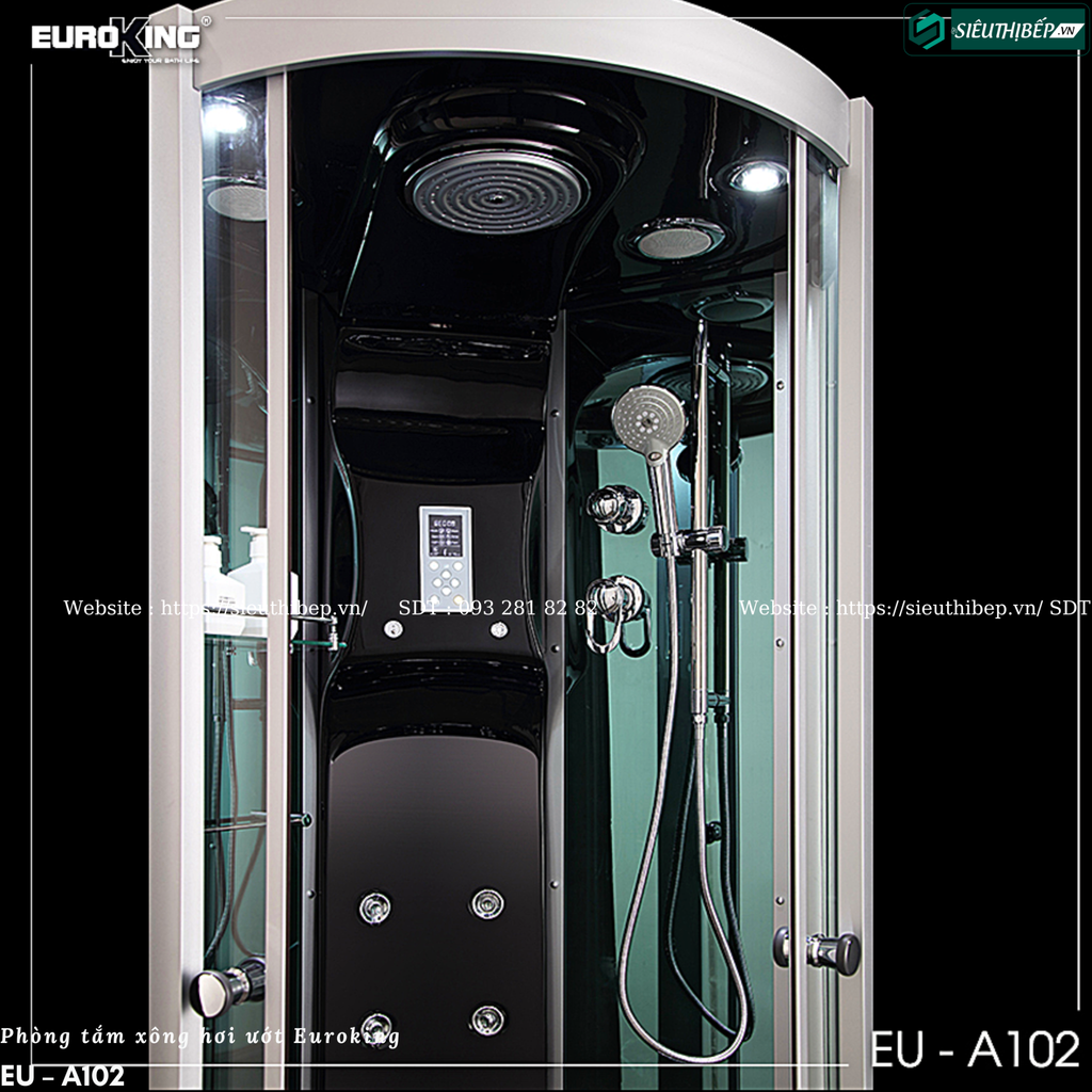Phòng tắm xông hơi ướt Euroking EU – A102 (Công nghệ Châu Âu)