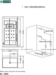 Phòng tắm xông hơi ướt Euroking EU – A805 (Công nghệ Châu Âu)