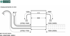 Máy rửa bát Bosch EUG SMS6TCI00E - serie 6 (Độc lập - 14 bộ bát đĩa Châu Âu)