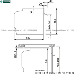 Lò hấp Franke FSO 45 FS C TFT BK XS / FSO 45 FS C TFT CH XS (51 Lít - Made in Slovenia)