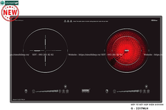 Bếp kết hợp Giovani G - 2217MLH (Từ kết hợp điện 2 vùng nấu)