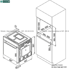 Lò nướng Franke FS 913 P BK DCT TFT (Âm tủ - Made in Italy)