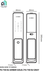 Khóa điện tử Bosch FU 750 EU AMBER GOLD / FU 750 EU GRAY