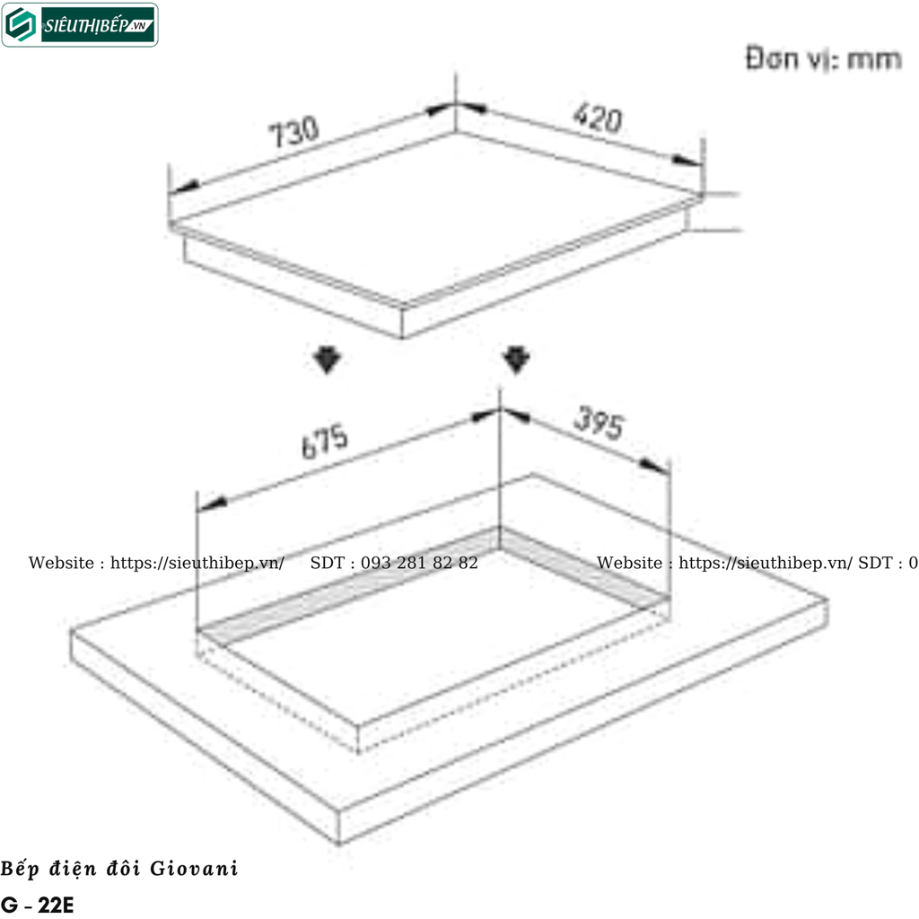 Bếp điện đôi Giovani G - 22E