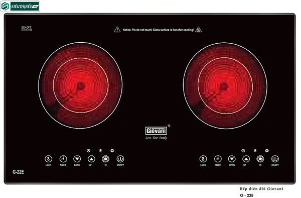 Bếp điện đôi Giovani G - 22E