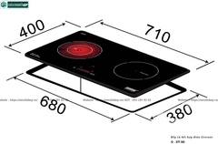 Bếp kết hợp Giovani G - 271 SD (Từ kết hợp điện 2 vùng nấu - Made in Italy)