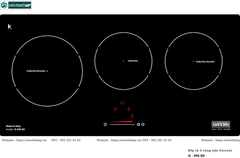 Bếp từ Giovani G - 390 SD (3 vùng nấu - Made in Italy)