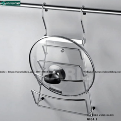 Giá treo vung Garis GI04.1 (Inox 304, nan tròn và nan dẹt)