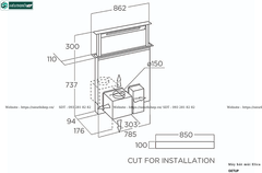 Máy hút mùi Elica GETUP (Âm bàn - Made in Italy)