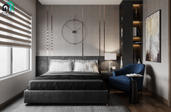 Thiết kế nội thất căn hộ Vinhomes Smart City 2 phòng ngủ nhỏ