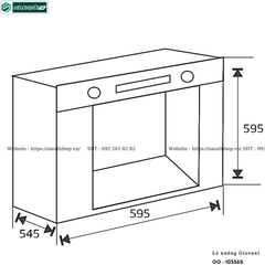 Lò nướng Giovani GO - 10356S (Âm tủ - 56 Lít)