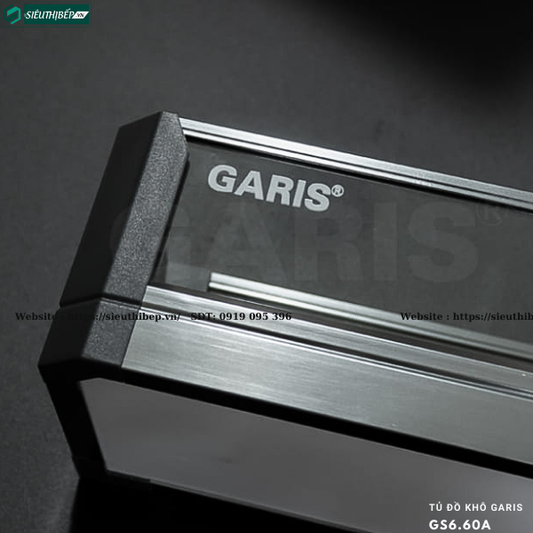 Tủ đồ khô Garis GS6.45A / GS6.60A / GS6.45D / GS6.60D (6 tầng, khay nhôm vách kính, kính mở)