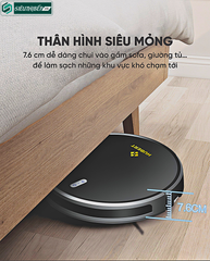 Robot hút bụi lau nhà Hubert HB - A68 - B Plus  / HB - A68 - W Plus (Điều khiển bằng APP, giọng nói)