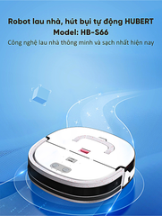 Robot hút bụi lau nhà Hubert HB - S66 (Điều khiển bằng APP, giọng nói)