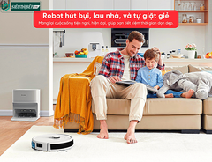 Robot hút bụi lau nhà Hubert HB - S79 (Màu trắng - Điều khiển bằng APP)