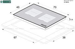 Bếp từ đôi Spelier IC - 1089 B (Made in Germany)