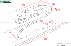 Bếp từ Teka IRC 9430 KS (4 vùng nấu - Made in Turkey)