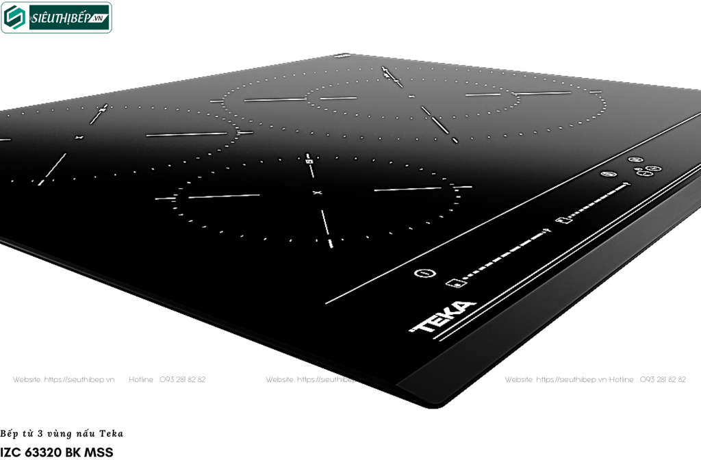 Bếp từ Teka IZC 63320 BK MSS (3 vùng nấu - Made in Turkey)