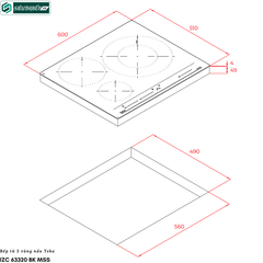 Bếp từ Teka IZC 63320 BK MSS (3 vùng nấu - Made in Turkey)