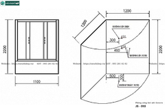 Phòng tắm xông hơi ướt Govern JS - 0115 (Bồn massage, sục khí)
