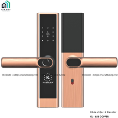 Khóa điện tử Kassler KL - 656 COPPER / KL - 656 GREY mở khóa bằng APP Bluetooth thông minh