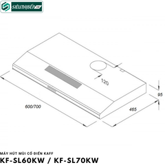 Máy hút mùi Kaff KF - SL60KW / KF - SL70KW  (Cổ điển)