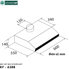 Máy hút mùi Kaff KF - 638B (Cổ điển)