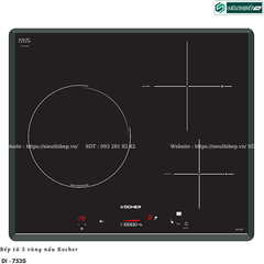 Bếp từ Kocher DI - 753S (3 Vùng nấu - Made in Spain)