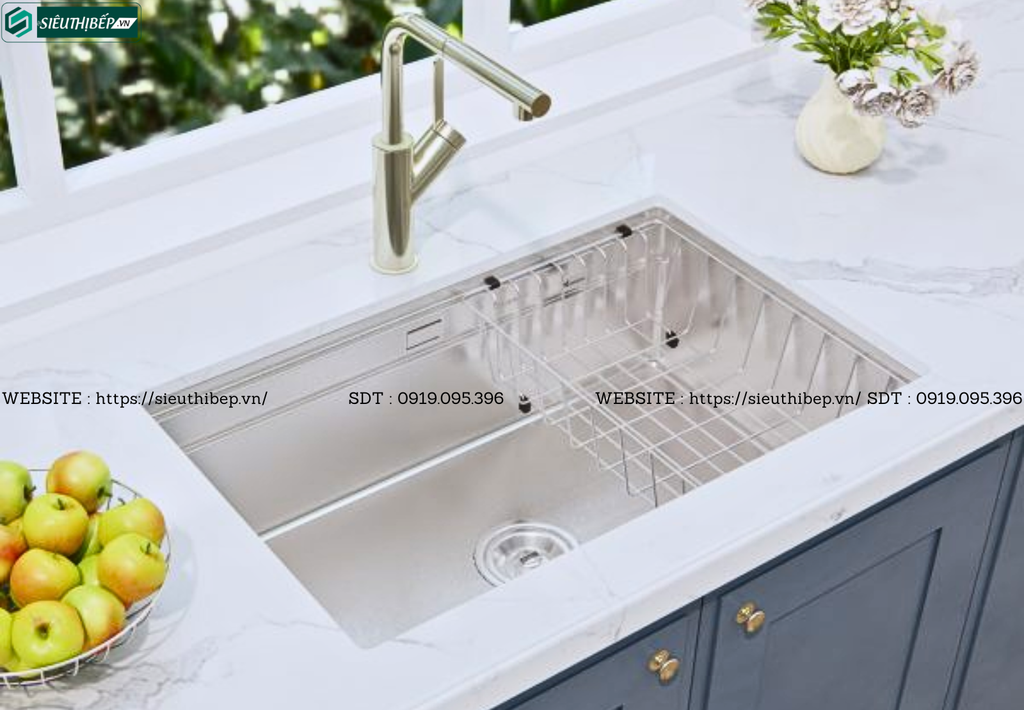 Chậu rửa bát Konox KN 7044SU Dekor (1 hộc - Inox chống trầy xước)