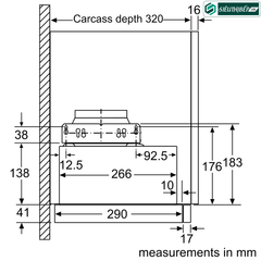 Máy hút mùi Bosch HMH DFM063W56B - Serie 2 (Âm tủ - Made in Germany)