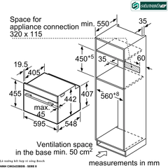 Lò kết hợp Bosch HMH CMG633BS1B - Serie 8 (Lò nướng kết hợp lò vi sóng - 45 Lít)