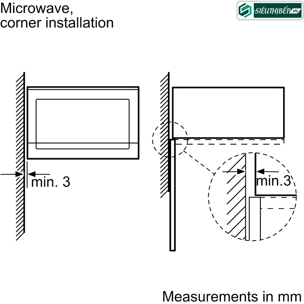 Lò vi sóng Bosch HMH BEL554MS0B - Serie 6 (25 Lít - Âm tủ)