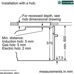 Lò nướng Bosch HMH HBA534BS0A - Serie 4  (71 Lít - Âm tủ)